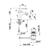 Змішувач для біде Armatura German (4517-014-00)