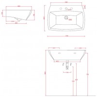 Підвісний умивальник ArtCeram Jazz, glossy white (JZL0050100)