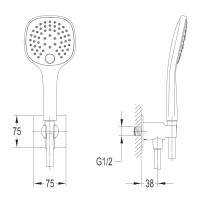 Душовий набір Imprese Smart Click, хром (ZMK101901100)