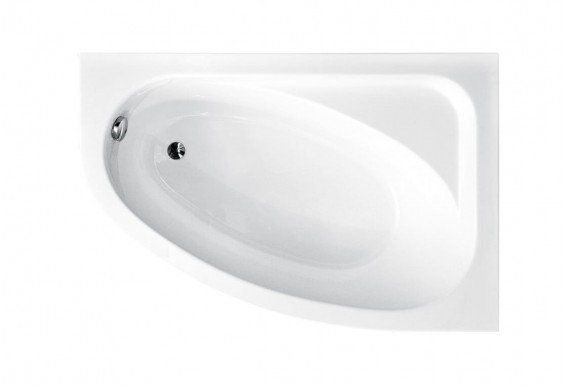 Акрилова ванна Besco Cornea 140x80 R, асиметрична (WAC-140-NP)