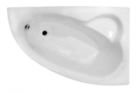 Акрилова ванна Besco Natalia 150x100 R, асиметрична + ручки (WAN-150-NP)
