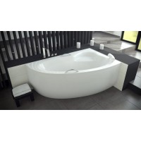 Акрилова ванна Besco Natalia Premium 150x100 R, асиметрична + ручки (WAN-150-NPS)