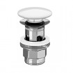 Донний клапан Villeroy&Boch click-clack з керамічною кришкою, білий (8L033401)