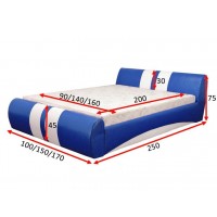 Двоспальне ліжко ТМ Віка Драйв 160х200 (VKD160)