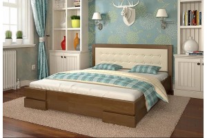 Двоспальне ліжко Арбор Древ Регіна 160х200 сосна (DS160)