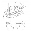 Ванна Vagnerplast Selena 147x100 см, ліва (VPBA141SEL3LE-01)
