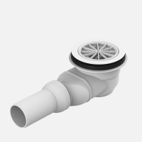 Сифон для душового піддону Sanit, з горизонтальним випуском (34.047.00.0000)