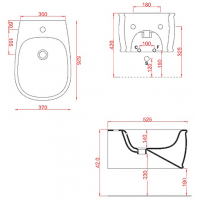 Підвісне біде ArtСeram Azuley, claudia (AZB0010109)