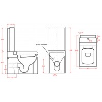 Унітаз моноблок ArtCeram La Fontana, red white (LFV0030151) Унітаз моноблок ArtCeram La Fontana, red white (LFV0030151)