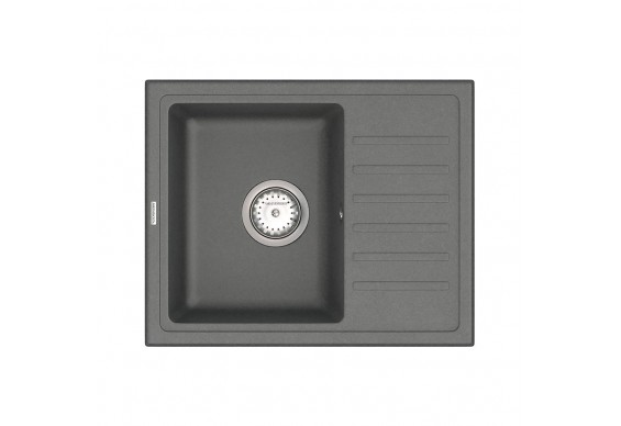 Кухонна мийка Vancor Lira LMP 02.55,555x450 мм, Gray + Сифон Vankor Стандарт