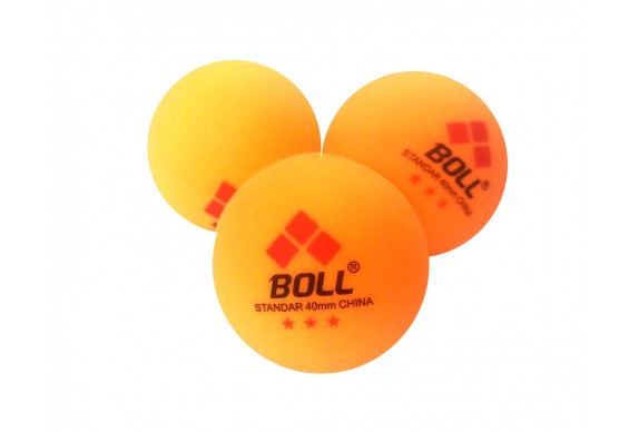 Мячики для настільного тенісу Competition BOLL* 3шт, оранжеві