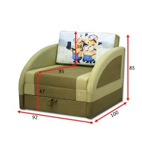 Дитячий диван ТМ Віка Магік Мультик (VK011)