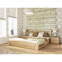 Двоспальне ліжко Естелла Селена Аурі з підйомним механізмом 180х200 буковий щит (DV-21)
