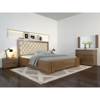 Односпальне ліжко Арбор Древ Амбер ромб 120х200 бук (OA120)