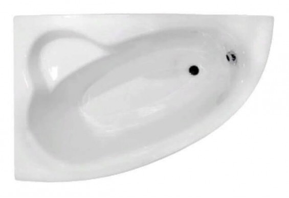 Акрилова ванна Besco Natalia 150x100 L асиметрична + ручки (WAN-150-NL)