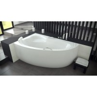 Акрилова ванна Besco Natalia 150x100 L асиметрична + ручки (WAN-150-NL)