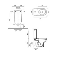 Унітаз моноблок Catalano Sfera 63 Monoblocco|Scocca (1MPSFN00-1SCSC00)