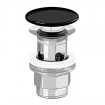 Донний клапан Villeroy&Boch click-clack з керамічною кришкою, чорний (8L0334S0)