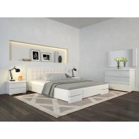 Двоспальне ліжко Арбор Древ Регіна Люкс 140х200 бук (LB140)