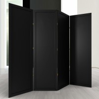 Ширма ДекоДім Економ на 4 секції 240х170 см, чорна (EBL-6) Ширма ДекоДім Економ на 4 секції 240х170 см, чорна (EBL-6)