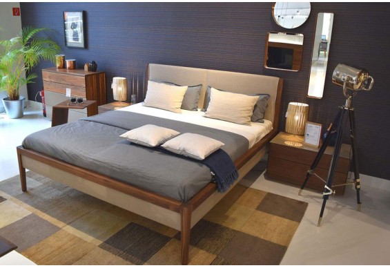 Односпальне ліжко WoodSoft Varna 120x200, вільха (Varna120200VIL)