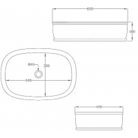 Умивальник на стільницю ArtСeram Azuley, gold stripes (AZL0020111)