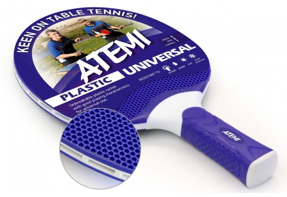 Ракетка для настільного тенісу Atemi Plastic Universal, синя (Atemi Plastic Universal blue)