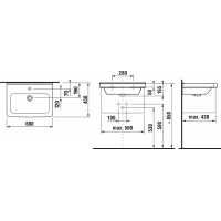 Умивальник Jika Cubito 60 см (H8104230001041)