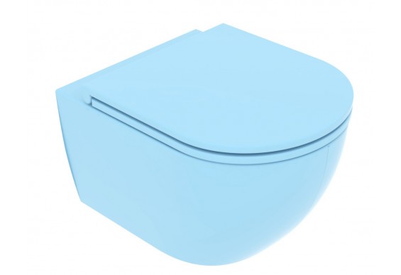 Підвісний унітаз GSG LIKE XXS 48,5 см Smart Clean matt Sky (LKWCSOXXS023)