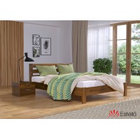 Двоспальне ліжко Естелла Рената Люкс 140x190 буковий щит (EST-13)