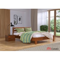 Двоспальне ліжко Естелла Рената Люкс 140x190 буковий щит (EST-13)