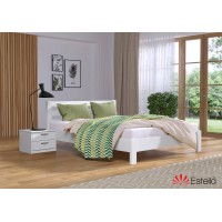 Двоспальне ліжко Естелла Рената Люкс 140x190 буковий щит (EST-13)