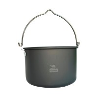 Казан Tramp анодований з кришкою, 7 л (TRC-041)