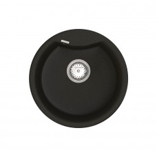 Кухонна мийка Vancor Vena VMR 01.48, 475x475 мм, Black + Сифон Vankor Стандарт