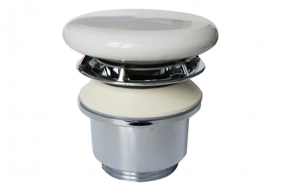 Донний клапан Villeroy&Boch з керамічною кришкою, білий (6803001)