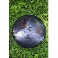 Кришка з гравіруванням для мангалу-сковороди ДекоДім діаметром 30 см (SH-PA-104)