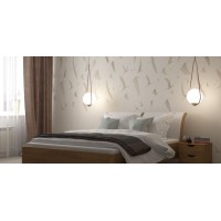 Односпальне ліжко WoodSoft Norden 120x200, вільха (Nord120200VIL)