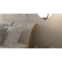 Односпальне ліжко WoodSoft Norden 120x200, вільха (Nord120200VIL)