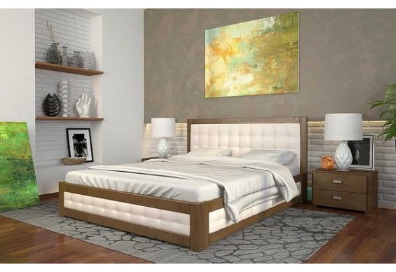 Двоспальне ліжко Арбор Древ Рената М з підйомним механізмом 160х200 бук (RMB160)