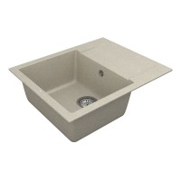 Кухонна мийка Vancor Orman OMP 02.61, 610x495 мм, Terra + Сифон Vankor Стандарт