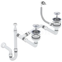 Кухонна мийка Vancor Orman OMP 05.80, 800x510 мм, Beige + Сифон подвійний Vankor Стандарт