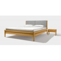 Двоспальне ліжко WoodSoft Varna 140x200, вільха (Varna140200VIL)