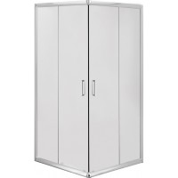 Душова кабіна Deante Funkia 80x80x185, профіль хром, матове скло (KYC_642K)