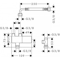 Термостатичний змішувач для душу Hansgrohe Ecostat з можливістю термічної дезінфекції, хром (15346000) Термостатичний змішувач для душу Hansgrohe Ecostat з можливістю термічної дезінфекції, хром (15346000)