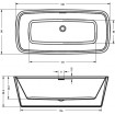 Акрилова ванна Riho Admire 180x84 см, без ніжок (BD03)