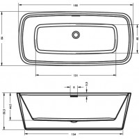 Акрилова ванна Riho Admire 180x84 см, без ніжок (BD03)