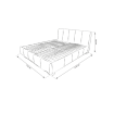 Двоспальне ліжко Елегант Benefit 51 / Бенефіт 51 160x200 (BN-F-51)