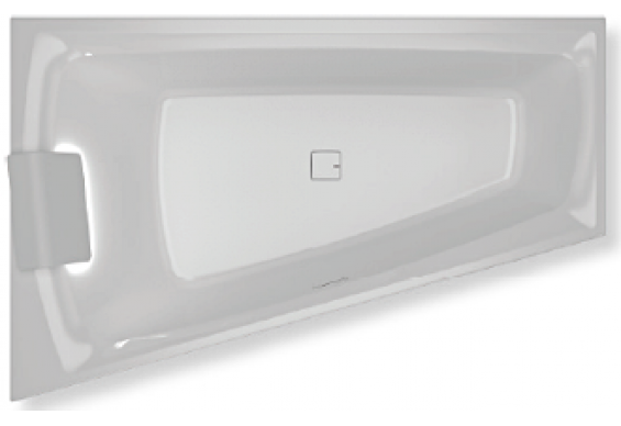 Акрилова ванна Riho Still Smart LED 170x110 см, R, без ніжок (BR0300500K00130)