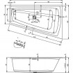 Акрилова ванна Riho Still Smart LED 170x110 см, L, без ніжок (BR0400500K00130)