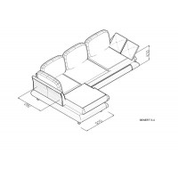 Кутовий диван Елегант Benefit 3 / Бенефіт 3 (BN-F-3)